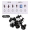 100Pcs Car Body Trim Clips HE26 Car Retainer Clips & Plastic Fasteners Kit - 6 Kinds Nylon Bumper Auto Push Pins Rivets Set Universal Auto Clips Fasteners Tools for G-M