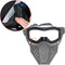 Surper 2 Pack Face Mask Tactical Mask Compatible with Nerf Rival, Apollo, Zeus, Khaos, Atlas, Artemis Blasters Rival Mask (Red&Blue)