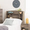 Prepac Astrid Bookcase Headboard, Drifted Gray, Twin