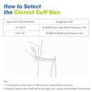 Extra Large Blood Pressure Cuff, ELERA Replacement Extra Large Cuff Applicable for 9”-20.5” Inches (22-52CM) Big Arm, Cuff Only BP Machine Not Included