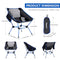 FBSPORT Camping Chair, Portable Folding Chair Lightweight Backpacking Chair Compact & Heavy Duty, Foldable Chair Outdoor with Carry Bag for Hiking Beach Picnic Travel Fishing (1 Pack Dark Blue Large)