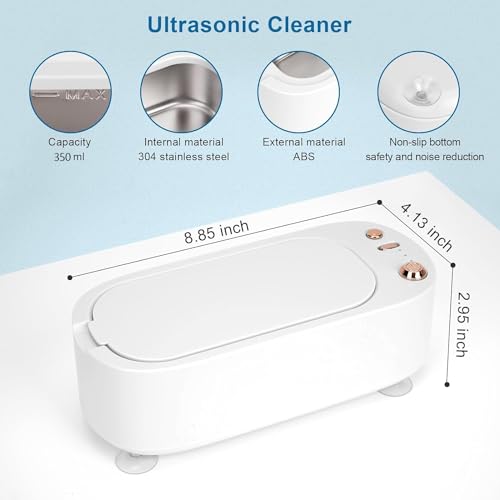 Glasses Jewelry Cleaner Ultrasonic Machine - Portable Professional Ultrasonic Cleaner for Cleaning Jewelry Eyeglasses Watches Shaver Heads.