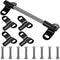 Jutom Wheelbarrow Axle Bracket Set 10 x 0.63 Inch Heavy Duty Wheelbarrow Shaft 4 Pcs 2.1 x 3.3 Inch Brackets 8 Pcs Bolts and Nuts Compatible with 5/8 Inch Wheelbarrow Axles