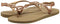Havaianas Luna Premium II Sandals, Women's Pink/Gold Sandals, Shoes, Rose Gold, 7/8 US