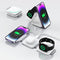 HEYMIX Wireless Charger, 3 in 1 Wireless Charging Station, Magasafe Wireless Travel Charger Foldable, Portable Wireless Charging Pad Compatible with iPhone 14/13/12, Apple Watch, AirPods, Samsung