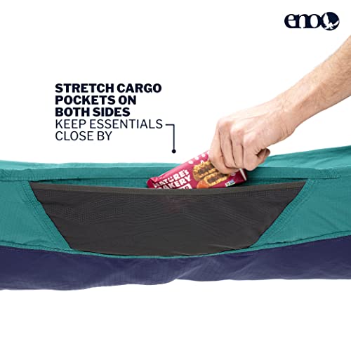 ENO - Eagles Nest Outfitters Skyloft Hammock with Flat and Recline Mode, Seafoam/Navy