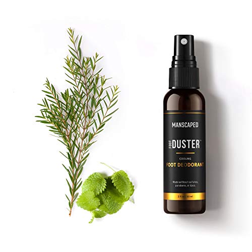 MANSCAPED™ The Foot Duster™, Men's Cooling Foot Deodorant Spray, Featuring Cooling Tea Tree Oil and Our Signature MANSCAPED ™ Scent