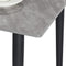 Kitchen Dining Table Marble Tabletop: Rectangular 120cm Modern Sintered Stone Grey Pattern High Gloss Marble Effect Top Dinner Tables 4 Seater with Tapered Metal Legs Dining Room Home Lounge