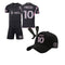 2324 Inter-Miami Home NO.10 Messi Soccer Jersey | Kids/Adults New Season Football Training Jersey Kit Fans Jersey | Jersey Tops+Shorts+Socks + Cap 4PCS Jersey Sets(03 Kit+Cap,26)