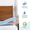 LUCID 3-inch Ventilated Gel Memory Foam Mattress Topper - Queen