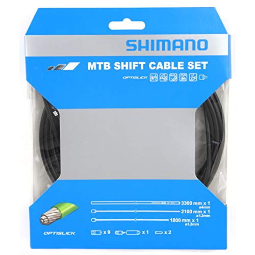 Shimano XT M8000 MTB Gear Cable Set, OPTISLICK Coated Inners, Black Y60198090