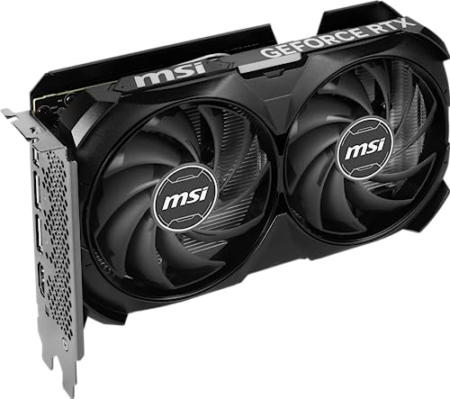 MSI Gaming GeForce RTX 4060 Ti 16GB GDRR6 Boost Clock: 2625 MHz 128-Bit HDMI/DP Nvlink TORX Fan 4.0 Ada Lovelace Architecture Graphics Card (RTX 4060 Ti Ventus 2X Black 16G OC)