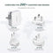 LENCENT USB Charger Plug, Lencent 4-Port Universal Travel Adaptor, 22W/5V 4.4A Wall Charger Plug with UK/USA/EU/AUS Worldwide Travel Charger Adapter for Phone, Android Phones, Tablets and More