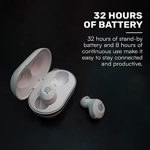 Raycon The Everyday Bluetooth Wireless Earbuds with Microphone- Stereo Sound in-Ear Bluetooth Headset True Wireless Earbuds 32 Hours Playtime (Matte Red)