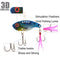 WANBY Proven Explosive Color Special Spinner Spoon Swimbait Vibrating Jigging Freshwater Saltwater Fishing Lures with Hook Fishing Tackle for Trout Bass Salmon（7Pcs）
