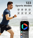 LIGE Smart Watch with Bluetooth Call Answer/Dail for Men Women,1.85'' HD Full Touch Screen Fitness Tracker, Smartwatch with Heart Rate Blood Oxygen Blood Pressure Sleep Monitor for Android and iPhone