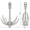 GYANDULY Large Grappling Hook with 65ft Rope, 4-Claw Folding Stainless Steel Grapple Hooks for Outdoor Survival, Camping, Hiking, Tree &Mountain Climbing