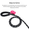 ZENVALY Dog Waste Bag Dispenser, Portable Waste Bag Dispenser for Hanging Dog Waste Bags, Bag Dispenser for Attaching to the Dog Lead with 1 Roll, Leak-proof Dog Waste Bags, Pink