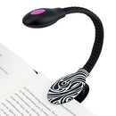 WITHit USB Rechargeable LED Book Light - Marble Black/White Reading Light for Books E-Readers and E-Books