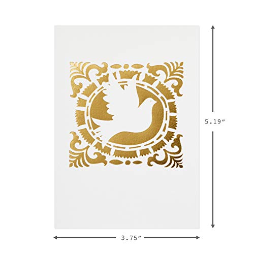 Hallmark Religious Boxed Christmas Cards Assortment, Gold Foil (48 Cards with Envelopes)