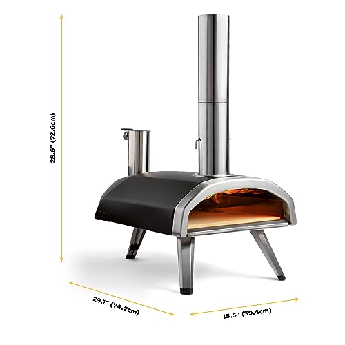 Ooni Fyra 12 Wood Fired Outdoor Pizza Oven – Portable Hard Wood Pellet Pizza Oven – Ideal For Any Outdoor Kitchen…
