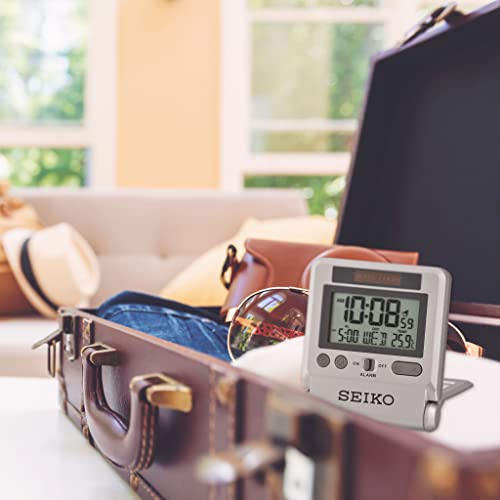 Seiko QHL066 Digital Battery Operated Travel Alarm Clock