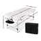 Zenses Massage Table 55cm Portable 2 Fold Aluminium Beauty Bed Black