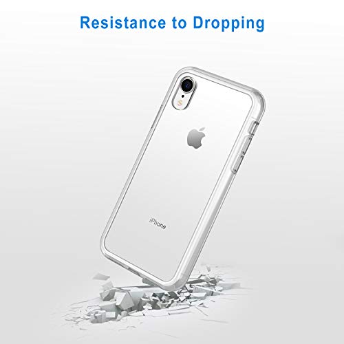 JETech Case for iPhone XR 6.1-Inch, Non-Yellowing Shockproof Phone Bumper Cover, Anti-Scratch Clear Back (Clear)