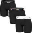 Woxer Womens Boxer Briefs Underwear, Baller 5” Boyshorts Panties Soft Anti-Chafing, No Roll Inseam, 3pk - Best Sellers, Large