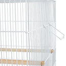 Yaheetech 30-inch Stackable Flight Bird Cages for Parakeets Cockatiels Conures Finches Budgies Lovebirds Canaries Small Birds Parrots Birdcage, White