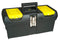 STANLEY Toolbox with Metal Latch, 2 Lid Organisers for Small Parts, Portable Tote Tray for Tools, 16 Inch, 1-92-065