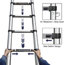 Koreal Telescoping Ladder,2.6Meter Aluminum Folding Telescopic Ladder with Locking Mechanism,Ladders Multi Purpose Collapsible Ladder for Home or RV Outdoor Work,Heavy Duty Load 330 lbs