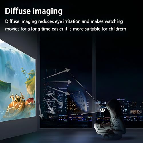 ZENTUS 4K Supported Projector with autofocusing and 40 Degree Keystone, Twitch App, WiFi Bluetooth Portable Projector, 9500 Lumens, Compatible for PC/iPhone/iOS/Android/tablet/PS4/PS5/TV Stick