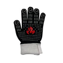 Kiliroo BBQ Grill Gloves 35cm with Non-Slip Silicone and Long Arm Protection, Heat Resistance Up to 1472°F, Breathability and Stretchability Grilling BBQ Gloves