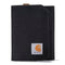 Carhartt Men's Standard Trifold, Durable Wallets, Available in Leather and Canvas Styles, Nylon Duck (Black), One Size