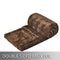 YUSOKI Luxury Double Sided Faux Fur Throw Blanket(Without Pillows),Soft Fuzzy Fluffy Cozy Blanket Plush Furry Comfy Warm Blanket for Couch Bed Chair Sofa Bedroom Men Boys Gift(Brown,50" x 63")