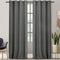 100% Blackout Curtains 90 Inches Long,Linen Blackout Curtains 90 Inch Length 2 Panels Set,Thermal Insulated Full Light Blackout Curtains for Bedroom/Living Room,90" W x 90" L 2 Panels,Darkgrey