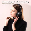 Srhythm NC35 Noise Cancelling Headphones, Bluetooth 5.3 Wireless Headphones, Fast Charge Over-Ear Lightweight Headset with Microphones,Mega Bass 50+ Hours’ Playtime