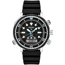 SEIKO Padi Prospex Analog-Digital Black Dial Men's Watch SNJ035, Black, Diver