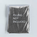 YuppieLife Durable Bean Bag Chair Cover, 4Ft Sack, Dark Grey (No Filler)