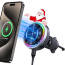 ZenGoose for MagSafe Car Mount Charger, 15 W Mobile Phone Holder Car with Charging Function for iPhone 15 Pro Max/14/13/12 Series, Charger with Cooling Fan