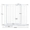 Child Pet Safety Gates Adjustable Baby Gate with A 10CM Extension Barrier 77CM Height 75~95CM Width - White