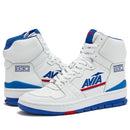 Avia 830 Men’s Basketball Shoes, Retro Sneakers for Indoor or Outdoor, Street or Court, Sizes 8 to 15, White/Navy Blue/Red, 11.5 Women/10 Men