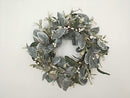 SHATCHI 55cm Natural Looking Artificial Snowy Leaves, White Berries and Glittered Flowers Wreath Front Door Hanging Christmas Wedding Xmas Decorative Garland, Green