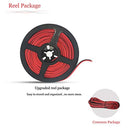 65.6ft Electric Wire 22 Gauge AWSOM Extension Cable Cord Red Black 2 Conductor 20m Tinned Copper Reel Package for LED Strip 3528 5050 Single Color 2Pin