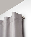 Umbra Twilight Room-Darkening Double Curtain Rod for Window, 48 to 88-Inch, Matte Nickel