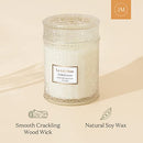 LA JOLIE MUSE Candles for Home Scented, Vanilla and Coconut Gift Candle, Wood Wicked Soy Candles, 19.4oz 90hours