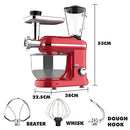 ADVWIN 3 in 1 Stand Mixer, 1100W 5.5L Kitchen Food Mixer, 6 Speed with Tilt-Head Pulse Electric Mixer, Multi-function Standing Mixers, Chef Machine Meat Blender& Flour Mixing& Juice Extracter