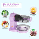 Shaved Ice Machine Snow Cone Machine, Electric Ice Shaver with Ice Tray for Smoothies Slushy Snow Cone and More