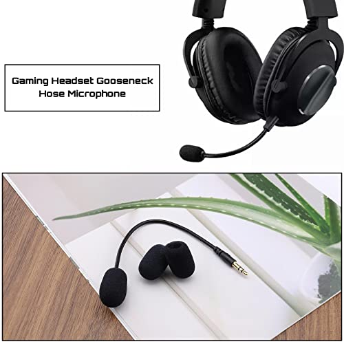 VGOL 3.5mm Microphone Compatible with Plantronics Rig 400HX 400HS 400LX 500HX 500 Pro Gaming Headset Detachable Mic Boom Headphones Replacement Parts Length 19.5cm